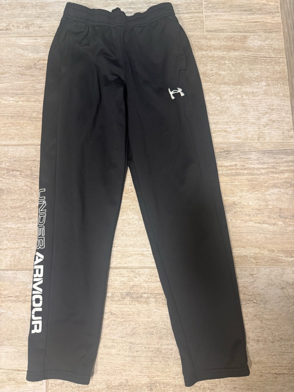 Under Armour Black Jogger Pants with White Logo